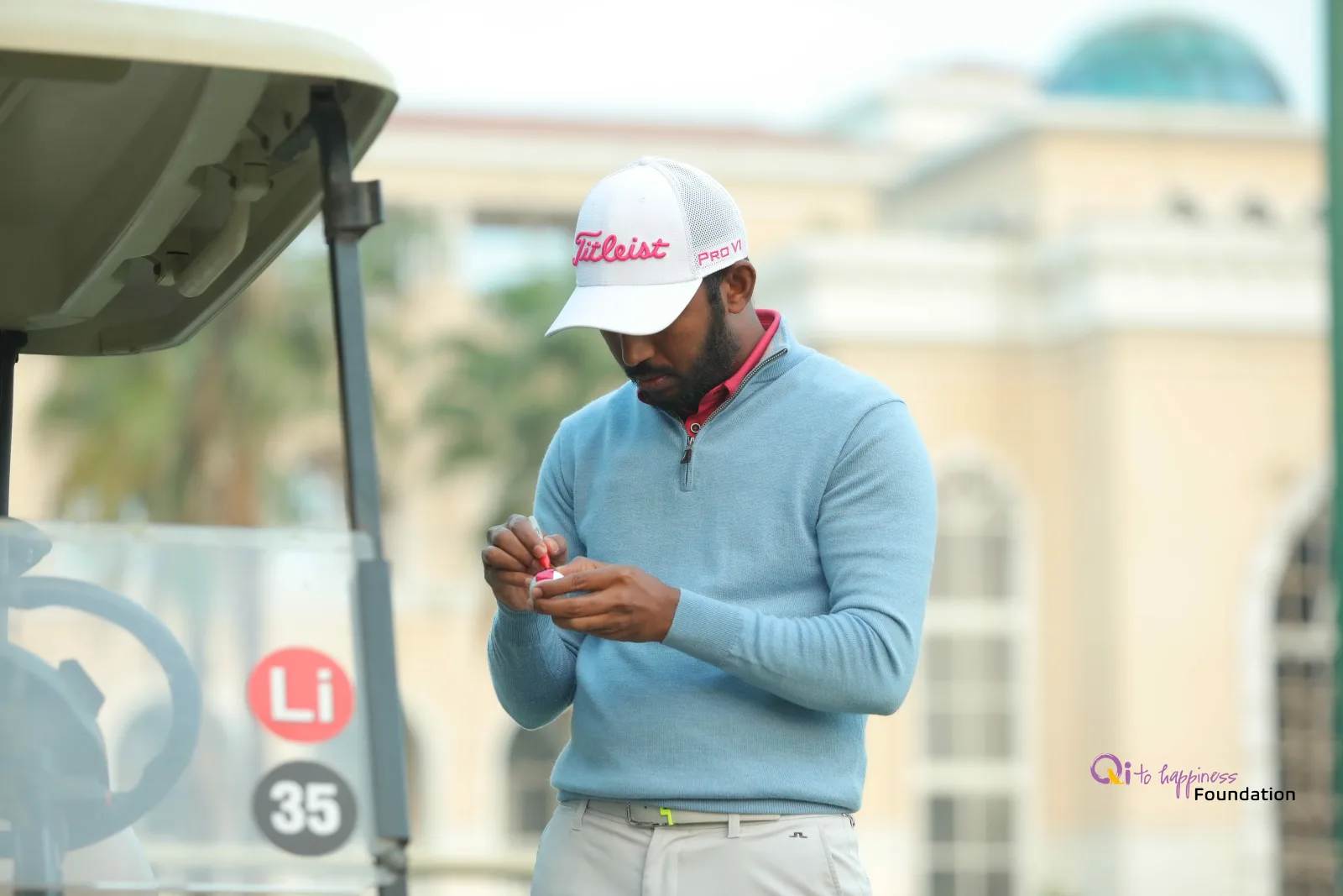 A moment from the second charity golf tournament